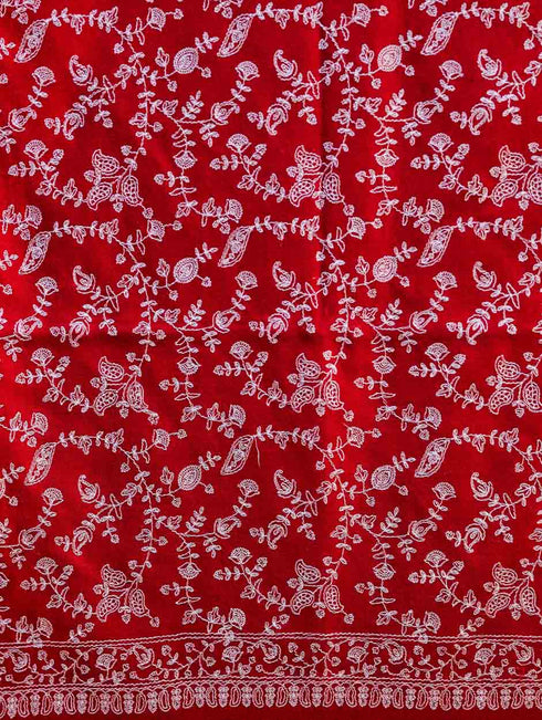 Women's Pure Wool Faux Pashmina Aari Embroidery Stole